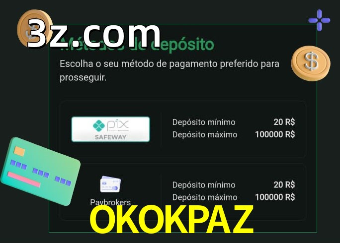 O cassino OKOKPAZbet oferece uma grande variedade de métodos de pagamento